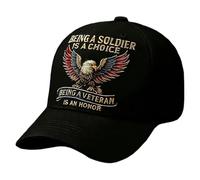 Beimus Stylish Themed Sun Hat Celebrating Honored Service Features Comfortable Fabric Headgear for Various Occasion Casual Hat