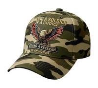 Beimus Stylish Themed Sun Hat Celebrating Honored Service Features Comfortable Fabric Headgear for Various Occasion Casual Hat
