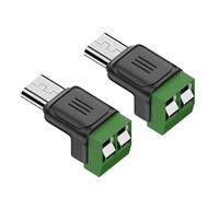 Beimus USB Male To 2Pin Green Terminals Adapter Connector 5V3A Charging For Portable Fan Tablets Chargers USB Charging