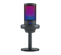 Beimus USB Microphone for PC Gaming Color Lighting Mic Mute Button Condenser with Knob Solid