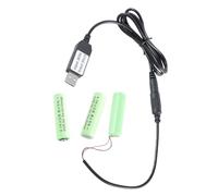 Beimus USB to 4.5V AA LR6 Battery Power Supply Adapter Replace 3x1.5V Battery for LED Light,Table Clocks Wireless