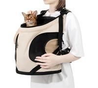 Beimus Ventilated Shoulder Travel Bag For Outdoor Cats Adjustable Front Carrying Carrier With Clips Walking Ventilated Cats Carriers