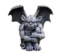 Beimus Winged Gargoyle Statue Gothic Sitting Evil Sculpture Figurine Resin Ornament Halloween Garden Decoration
