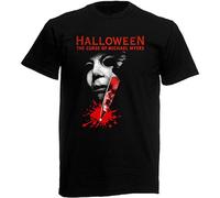 BEINENG Halloween The Curse of Michael Myers Men's Black T Shirt Black XXL
