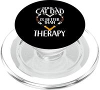 Being A Cat Dad Is Better Than Therapy Cat Paw Kitten Lover PopSockets PopGrip for MagSafe