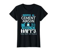 Being A Cement Mason Makes Me Happy You Not So Much Concrete Value Graphic T-Shirt, Women, Black, S