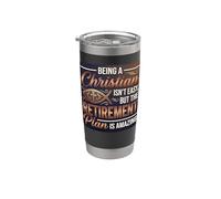 Being A Christian Isn't Easy But The Retirement is Amazing Stainless Steel Insulated Tumbler