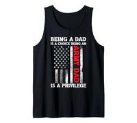 Being A Dad is A Choice Being an Army Dad is A Privilege US Tank Top