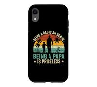 Being a Dad Is an Honor Being a Papa Is Priceless Case for iPhone XR