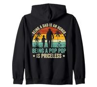 Being a Dad Is an Honor Being a Pop Pop Is Priceless Zip Hoodie