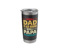 Being A Dad is an Honor Being Papa is Priceless Father's Day Stainless Steel Insulated Tumbler
