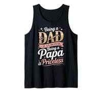 Being A Dad is an Honor Papa is Priceless Grandfather Tank Top