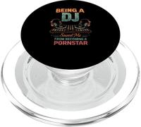 Being A DJ Saved Me From Funny Disc Jockey Music Player Dad PopSockets PopGrip for MagSafe