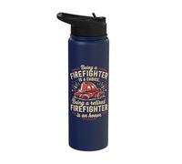Being A Firefighter Choice Retired Honor Stainless Steel Insulated Water Bottle