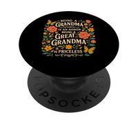 Being A Grandma Is An Honor Being A Great Grandma Priceless PopSockets Adhesive PopGrip
