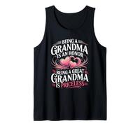 Being A Grandma is an Honor Great Grandma Priceless Tank Top