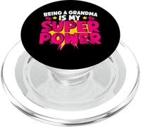 Being A Grandma Is My Super Power Grandmom Jokes Granny PopSockets PopGrip for MagSafe
