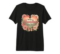 Being A Grandma Makes My Life Complete Butterfly Boho Floral Premium T-Shirt