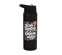 Being A Grandpa is Kingdom Work Stainless Steel Insulated Water Bottle