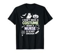 Being a Nurse is Scary Enough, Funny Halloween T-Shirt