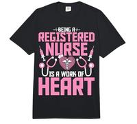 Being a Registered Nurse is a Work of Heart RN Nurse Nursing Comfort Colors Adult Heavyweight T-Shirt