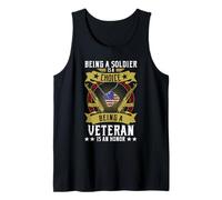 Being A Soldier Choice Being A Veteran Is An Honor Tank Top
