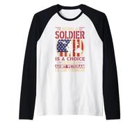 Being A Soldier is A Choice Being Army Veteran is an Honor Raglan Baseball Tee