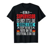 Being a Supervisor is Easy - Bike Riding Supervisor Gifts T-Shirt
