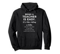 Being A Teacher Is Easy Sarcastic Funny School Humor Meme Pullover Hoodie