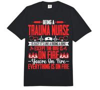 Being a Trauma Nurse is Easy - ER Trauma ICU Nursing Gifts Comfort Colors Adult Heavyweight T-Shirt