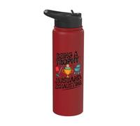 Being A Trophy Husband is Exhausting Funny Marriage Humor Stainless Steel Insulated Water Bottle