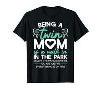 Being A Twin Mom 2023 Saying Become Wins Mother Value Graphic T-Shirt
