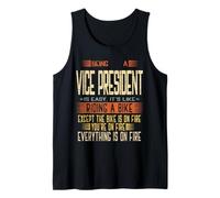 Being a Vice President is Easy It's Like Riding a Bike Tank Top