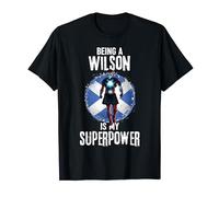 Being A Wilson Is My Superpower Scottish Clan Hero T-Shirt