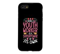 BEING A YOUTH WORKER IS A SUPERPOWER Case for iPhone SE (2020) / 7/8