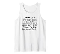 Being an Nurse is Easy Like Riding A Bike - Funny Nursing Tank Top