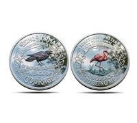 Being Different Courage Challenge Coin, Double-Sided Inspirational Raven & Flamingo Challenge Token, Being Normal Is Not Necessarily A Virtue Commemorative Coins, for Confidence Bravery (1pc)