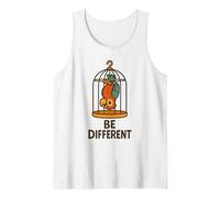 Being Different Fun Sweet Autism Acceptances Parrot Bird Tank Top