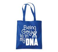 Being Gay is in my DNA Pride Tote Shopping Bag 10 Litres Capacity 42 x 38cm