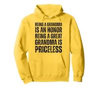 Being Grandma Is An Honor Being A Great Grandma Is Priceless Pullover Hoodie
