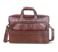 BEING IBAN Leather Laptop Bag for Men Women, Premium Laptop Briefcase Fits Up to 15.6 Inch Notebook,Durable Portable Shoulder Messenger Crossbody Bag Carry On Case for Travel Business Office, Brown