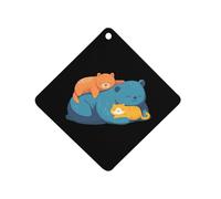 Being Lazing Hanging Car Air Fresheners 1Pcs Aromatherapy Tablets Automotive Fragrance Scented Card Decor Rhombus