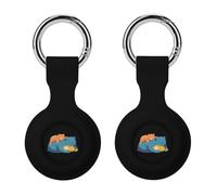Being Lazing Silicone Case Compatible with Airtag Anti-Scratch Key Chain for Air Tags Shockproof GPS Cover