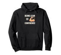 Being Lean Equals Confidence Fitness Quote Pullover Hoodie