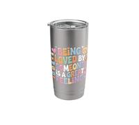 Being Loved by Someone is A Great Feeling Heartful |- Stainless Steel Insulated Tumbler