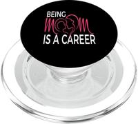Being Mom Is a Career Modern Motherhood Statement PopSockets PopGrip for MagSafe