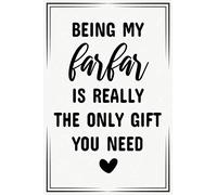 being my farfar is really the only gift you need funny cute cool birthday christmas notebook journal gag gift for farfar: fathers day appreciation new ... reveal gift for new first time farfar to be