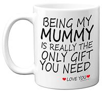Being My Mummy Mug - Mummy Mothers Day Gifts Present Son Daughter, Birthday Mugs,11oz Ceramic Dishwasher Safe Coffee Mugs - Mothers Days, Christmas Day Cup - Made in The UK