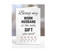 Being my Work Husband is The only Gift You Need Card, Funny, Joke, Silly, Happy Birthday Gift, Presents for Christmas, for Men, Women, A5-112_208