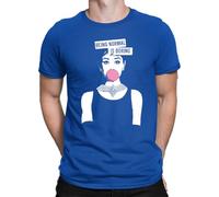 Being Normal is Boring | Audrey Hepburn Men's T-Shirt, blue, L